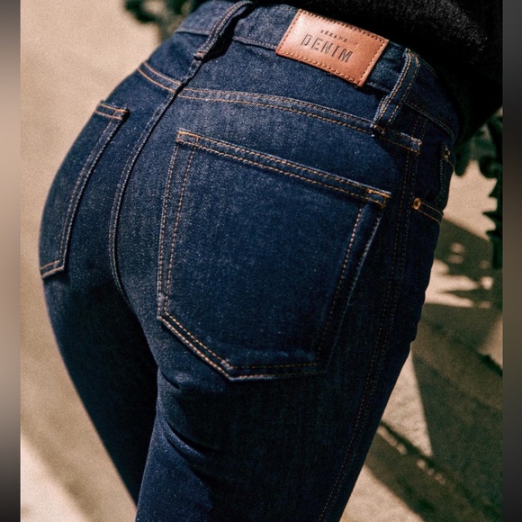 Sezane Brut Sexy Indigo Jeans - Picture 1 of 13